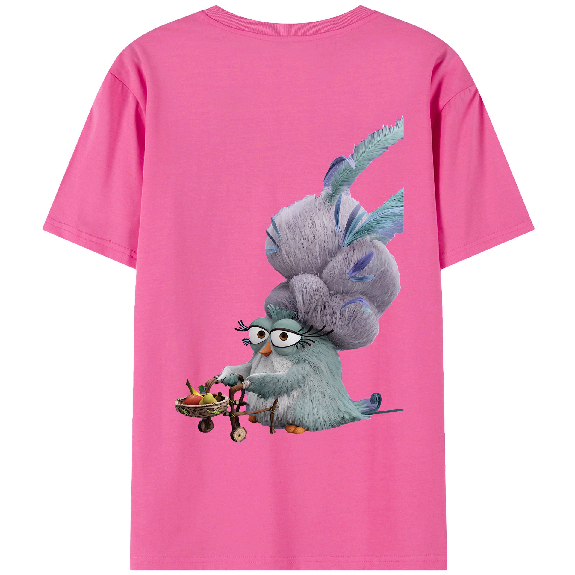 （画像用） Angry Birds アングリーバード レディース半袖Tシャツ(バックプリント)